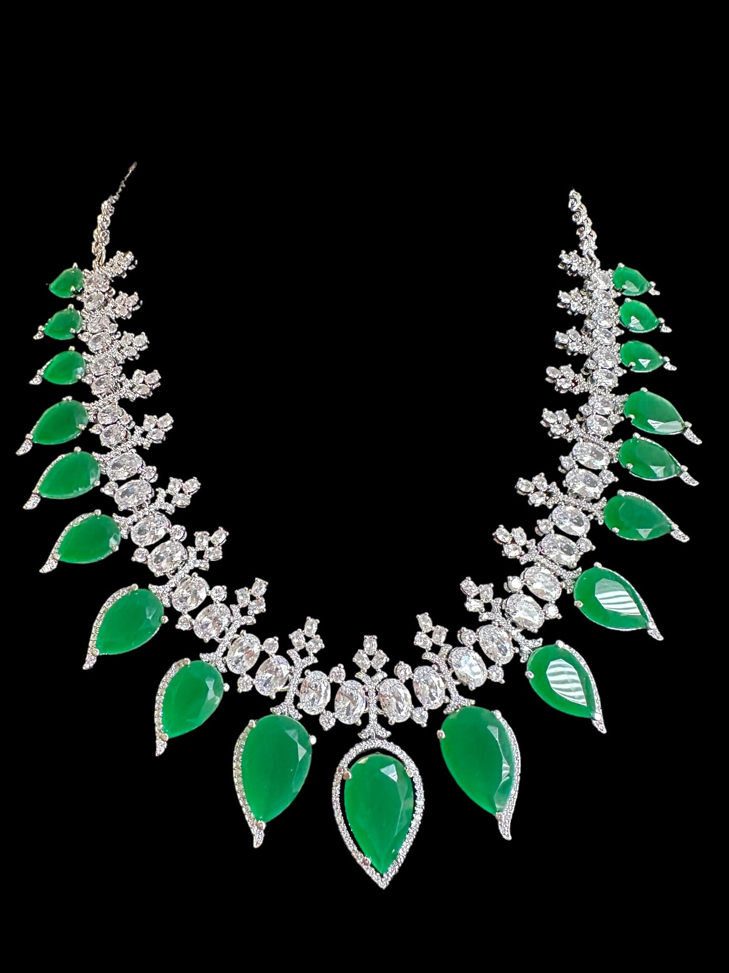 DNS136 Bridal necklace set in Cz ( READY TO SHIP )