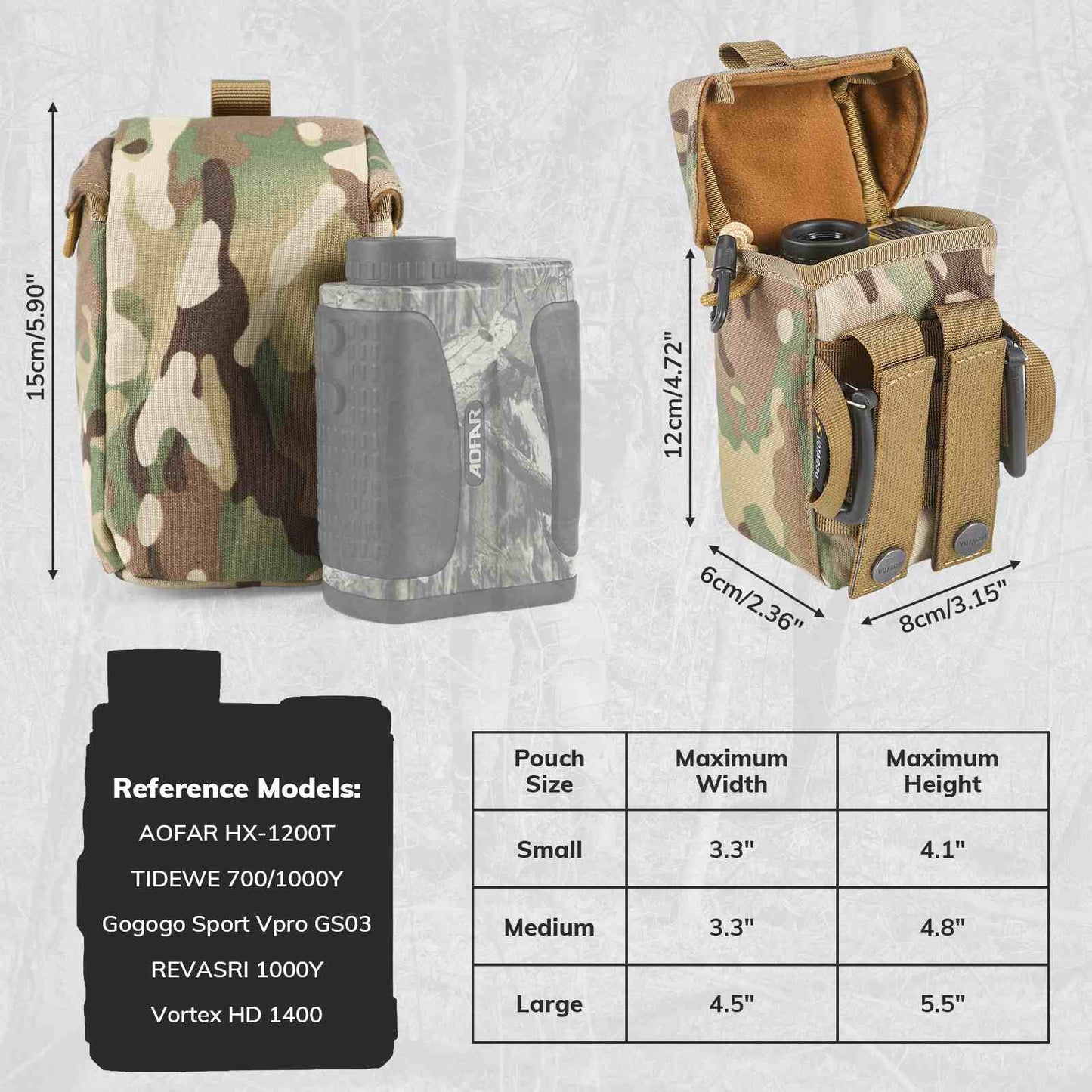 Votagoo Rangefinder Pouch with Protective Padding