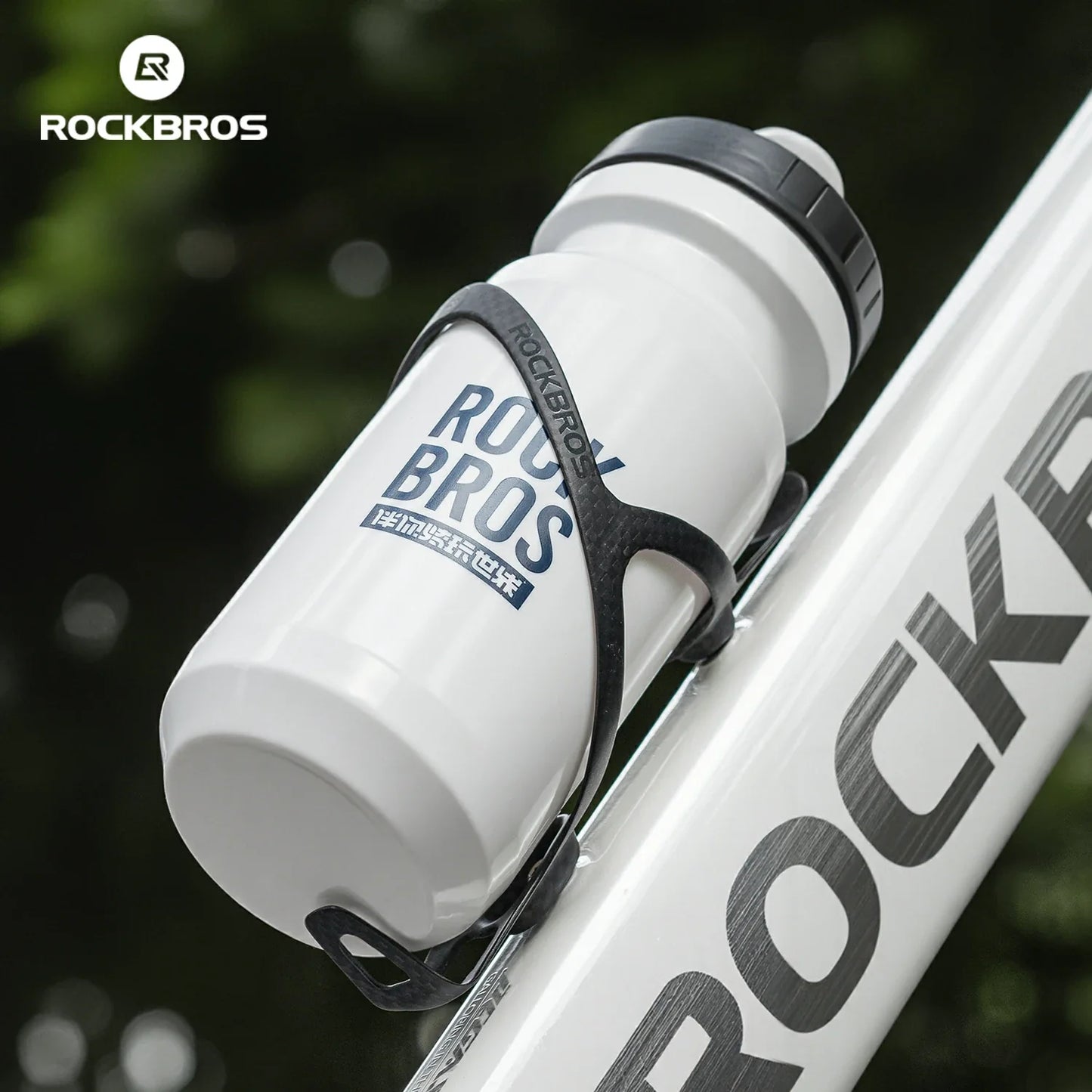 ROCKBROS 100% Carbon Fiber 13g Ultra-Light Bike Water Bottle Holder