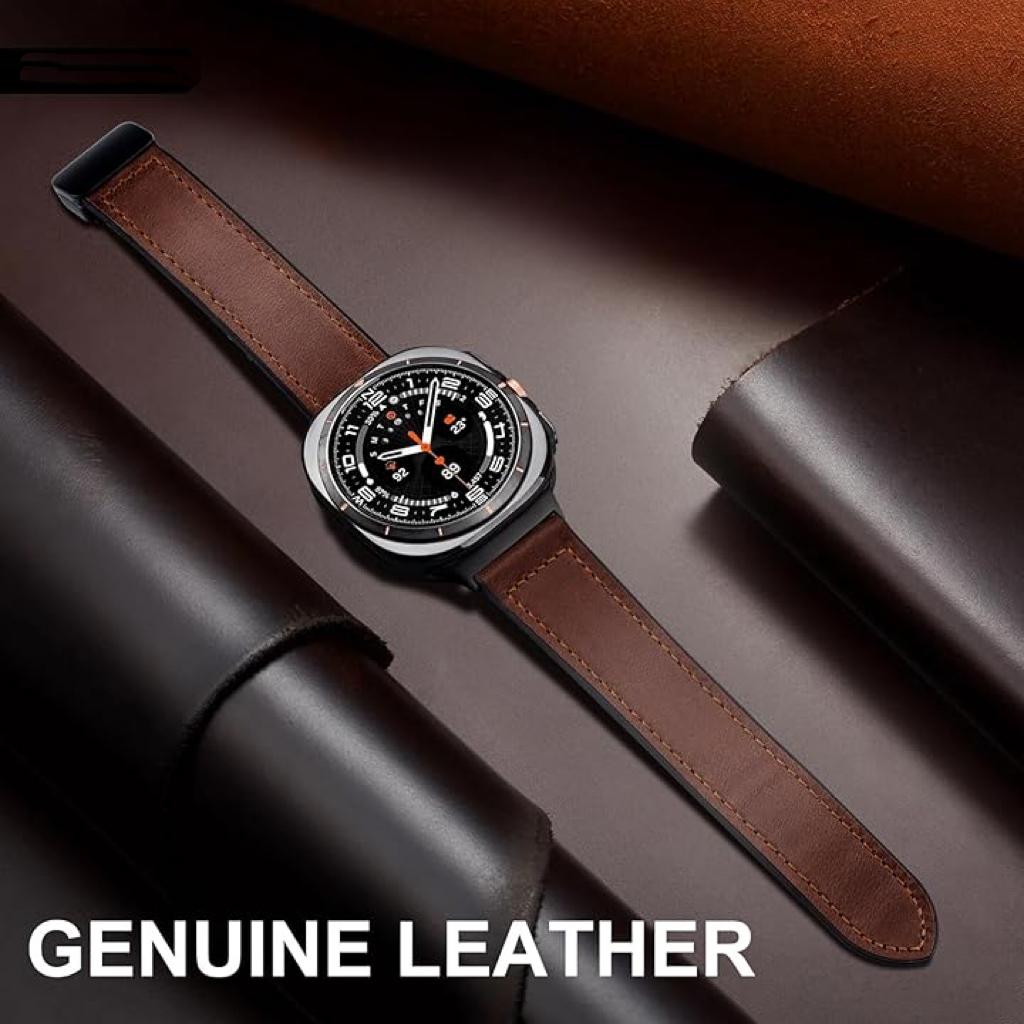 Magnetic Leather Watch Band for Samsung Galaxy Watch Ultra