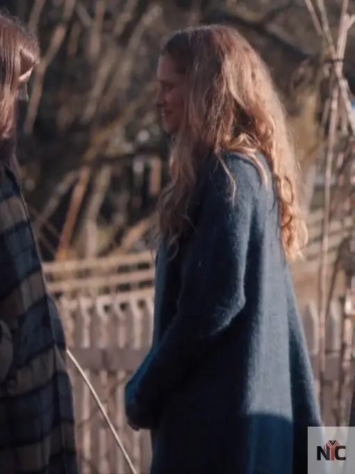 A Discovery Of Witches Teresa Palmer Blue Cardigan
