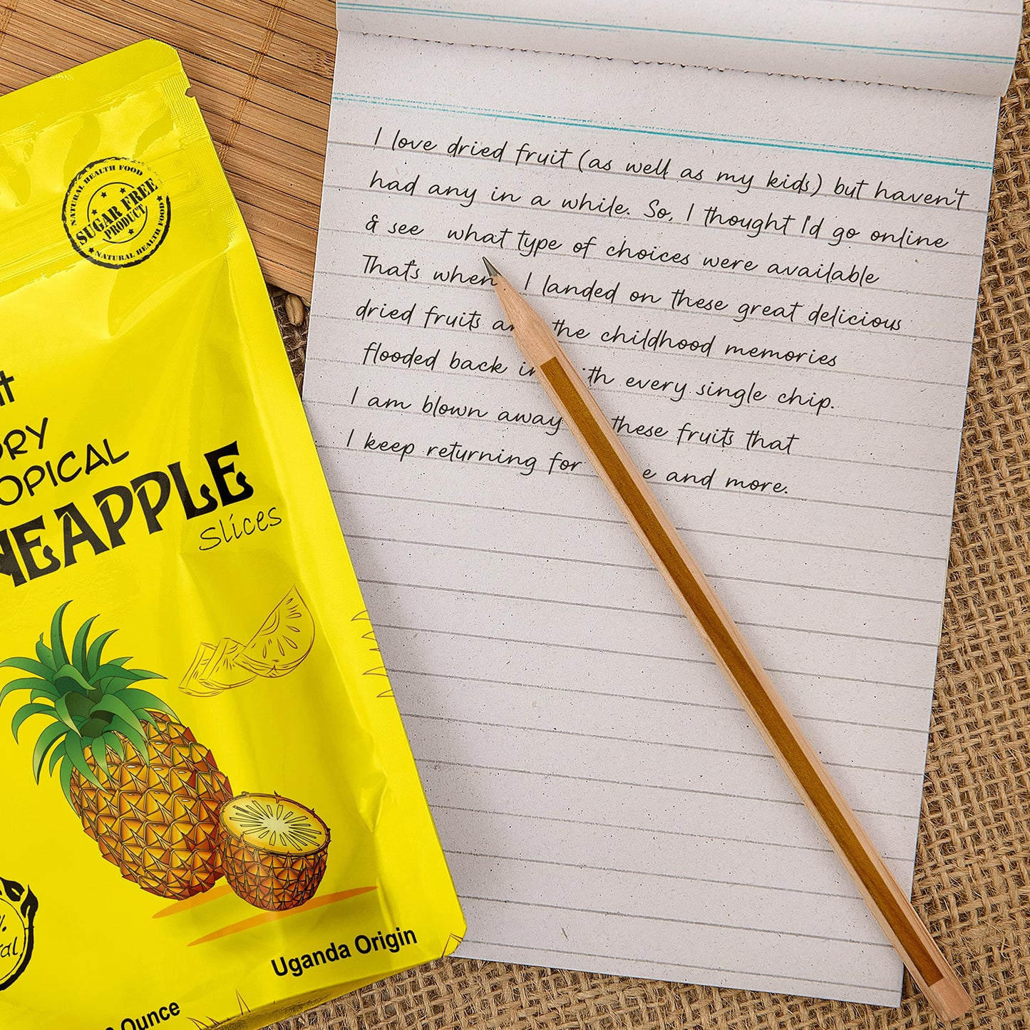 Akshit Premium Dried Pineapple Chunks | 100% Natural, No Sugar, Gluten-Free, Non-GMO 1.2 oz (12 count ) I piña bocadillo I Tranches d'ananas secs