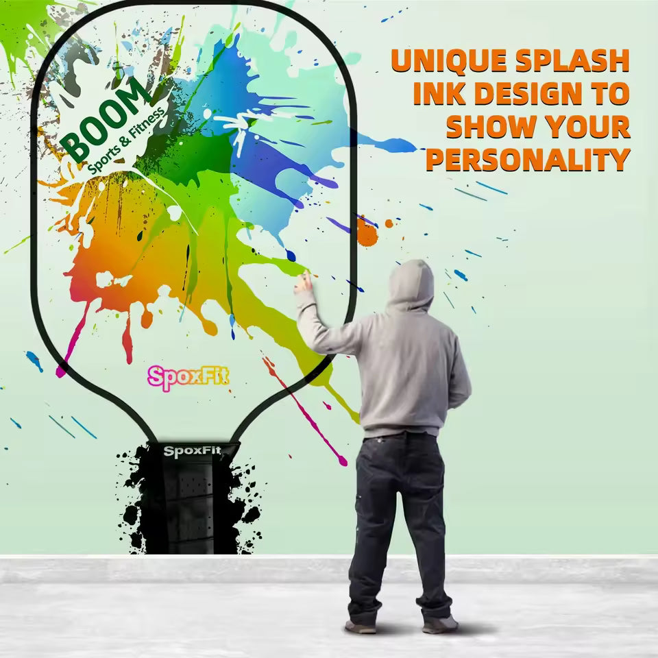 Pickleball Paddle Set of 2 – USAPA Approved, Lightweight Fiberglass Rackets with Cushion Grip, 4 Pickleballs, Carry Bag & Grip