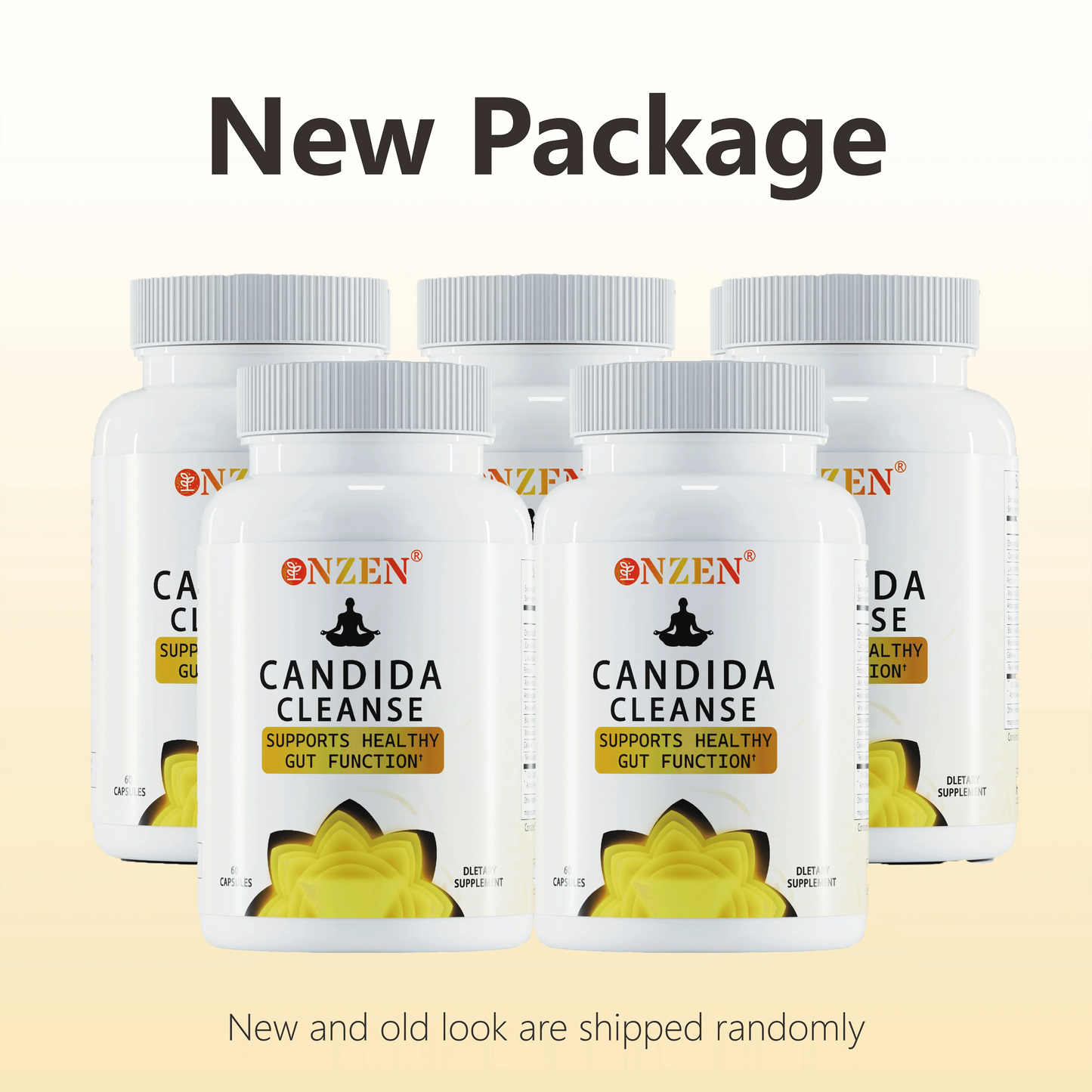Candida Cleanse with Natural Herbs and Probiotics, Oregano Leaf, Wormwood, Black Walnut, Caprylic Acid