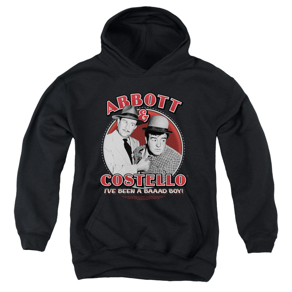 Abbott & Costello Bad Boy Kids Youth Hoodie Black Officially Licensed
