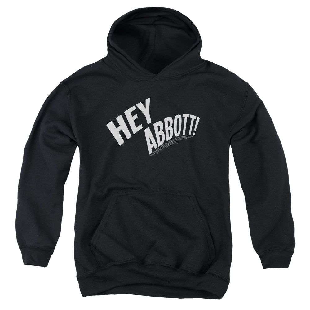 Abbott & Costello Hey Abbott Kids Youth Hoodie Black Officially Licensed