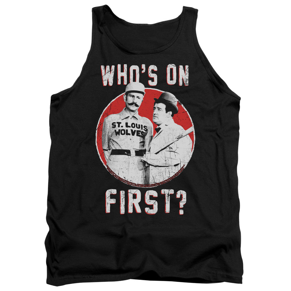 Abbott & Costello First Mens Tank Top Shirt Black Officially Licensed