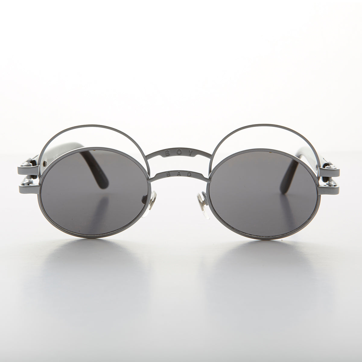 Futuristic Oval Sunglass with Double Eyelid - Ace