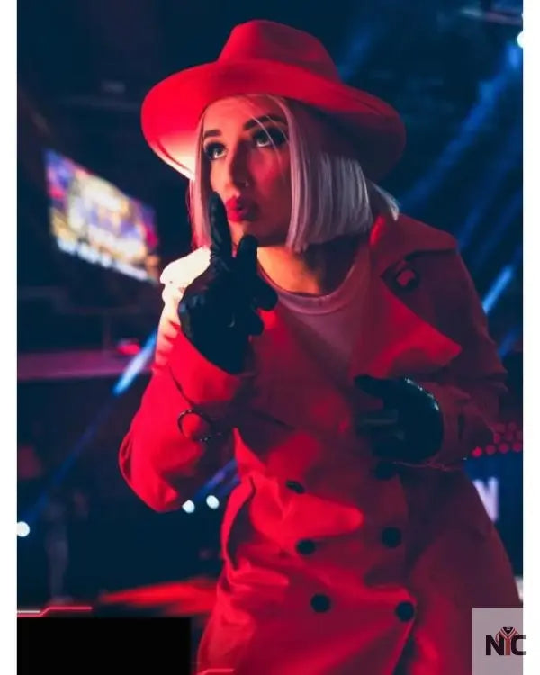 AEW Collision 2025 Toni Storm Red Wool Coat