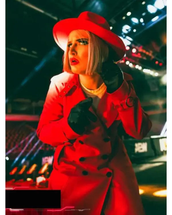 AEW Collision 2025 Toni Storm Red Wool Coat