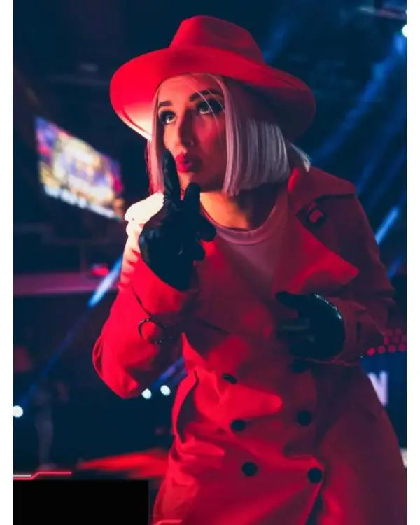 AEW Collision 2025 Toni Storm Red Wool Coat