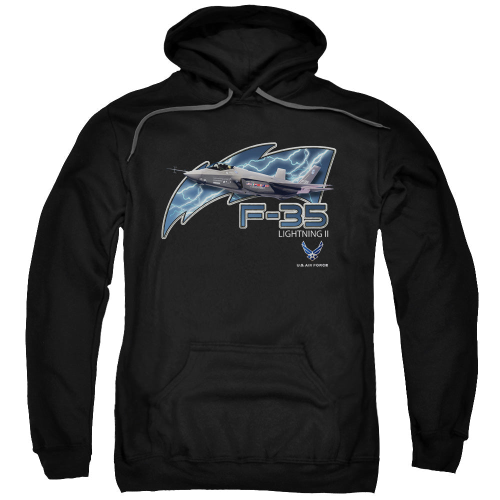 Air Force F35 Mens Hoodie Black Officially Licensed