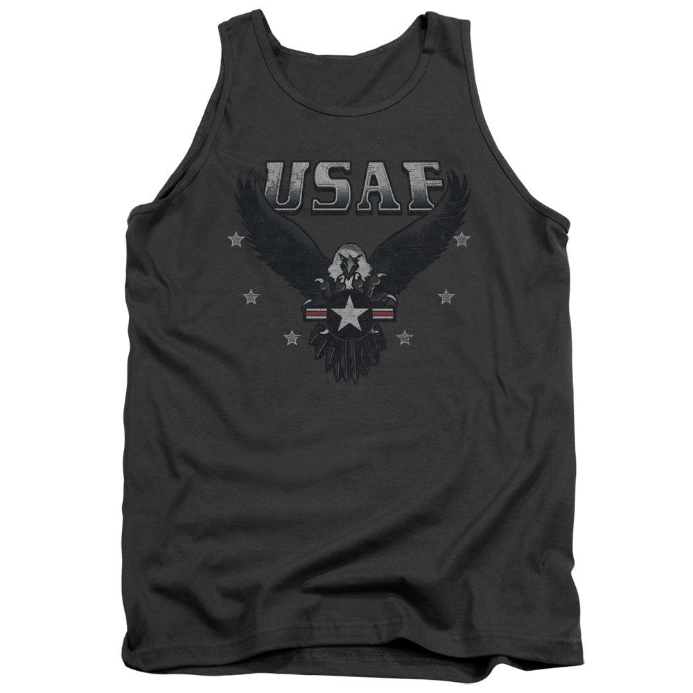 Air Force Incoming Mens Tank Top Shirt Charcoal Officially Licensed