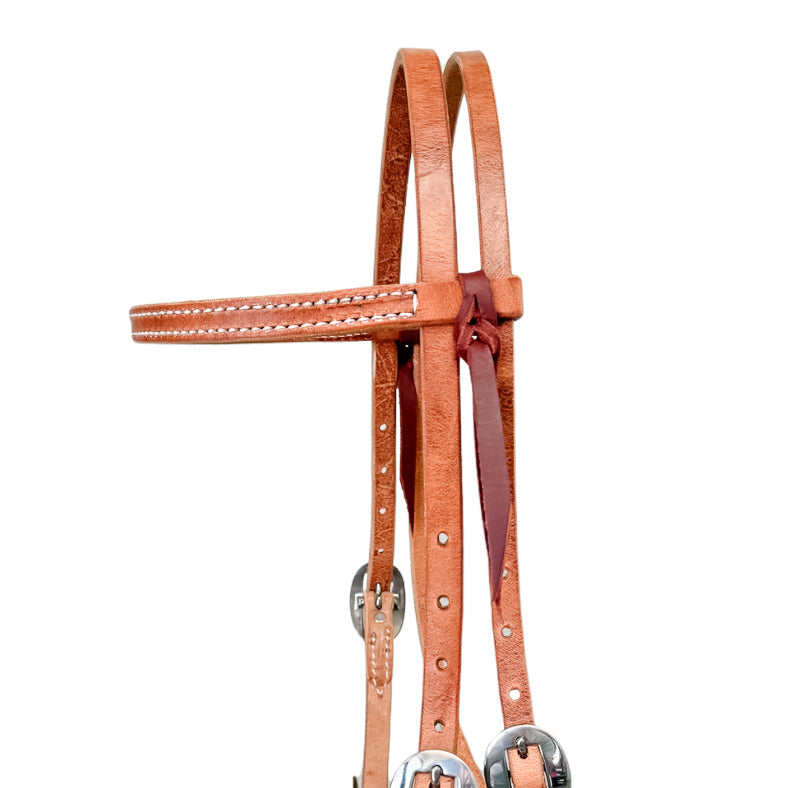 AJ Tack Harness Leather Browband Headstall