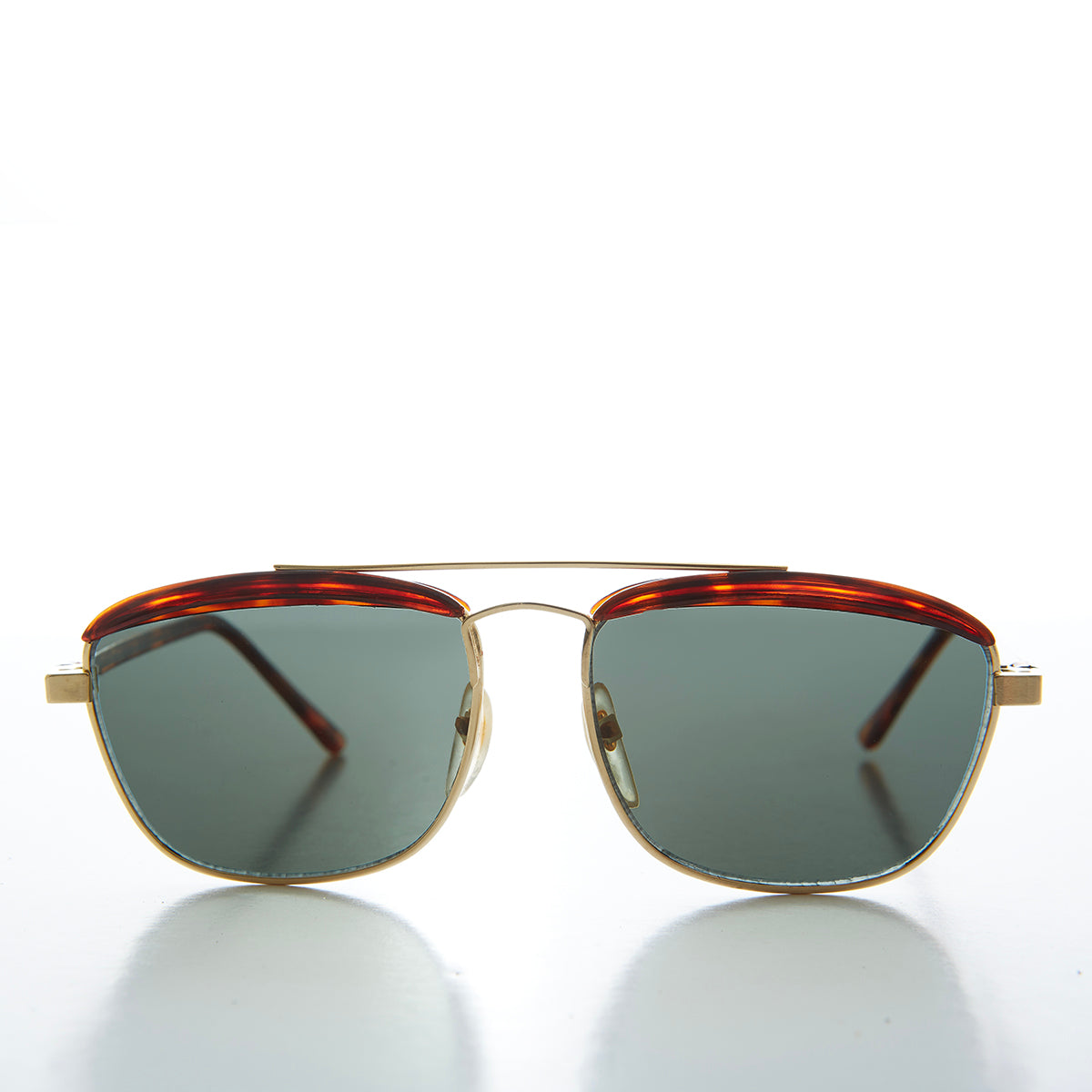 Gold Brow Bar Vintage Sunglasses - Albie