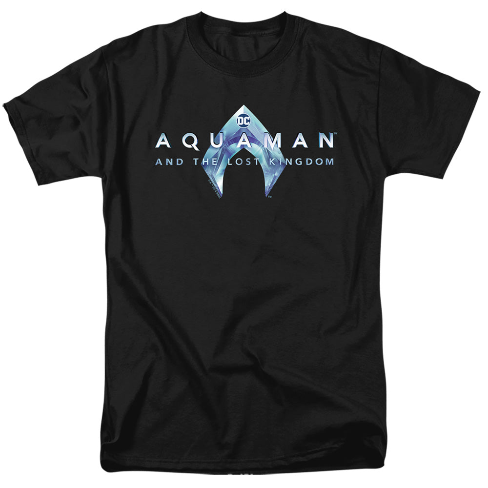 Aquaman And The Lost Kingdom Logo Mens T Shirt Black Officially Licensed
