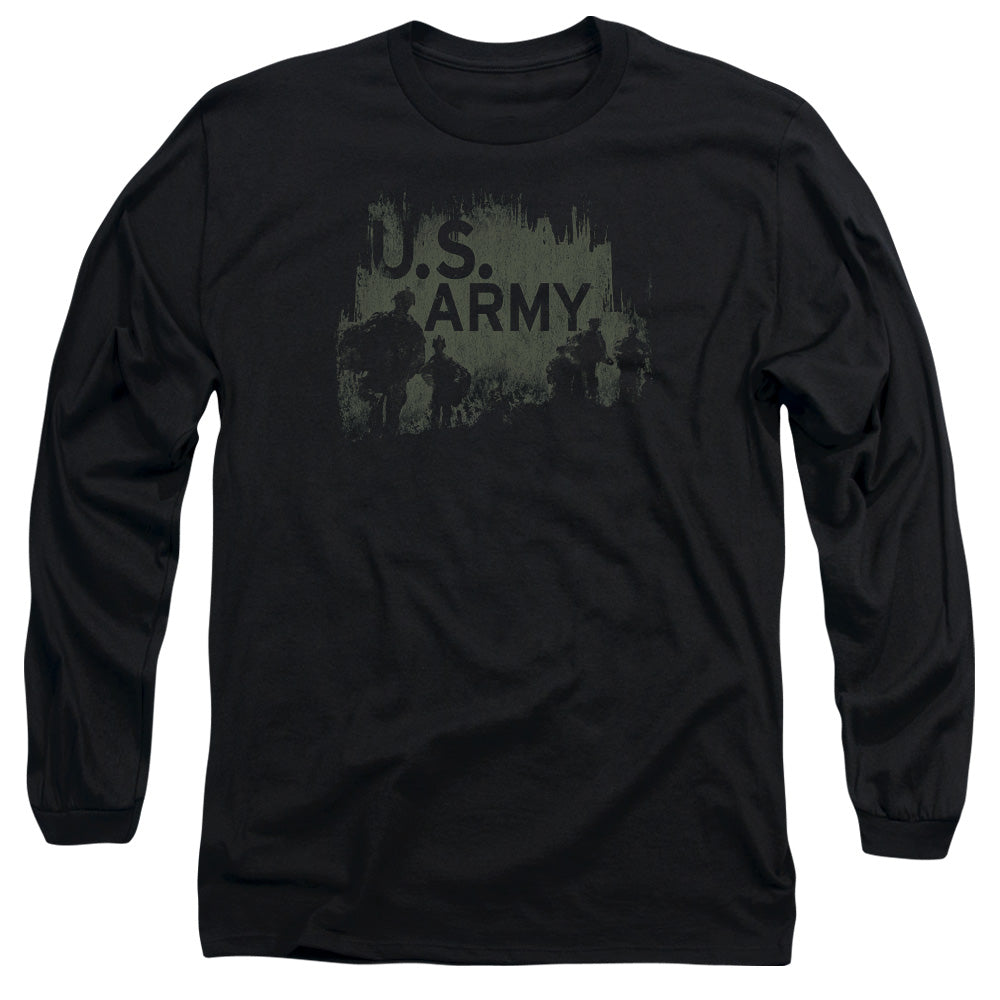 Army Soldiers Mens Long Sleeve Shirt Black Officially Licensed