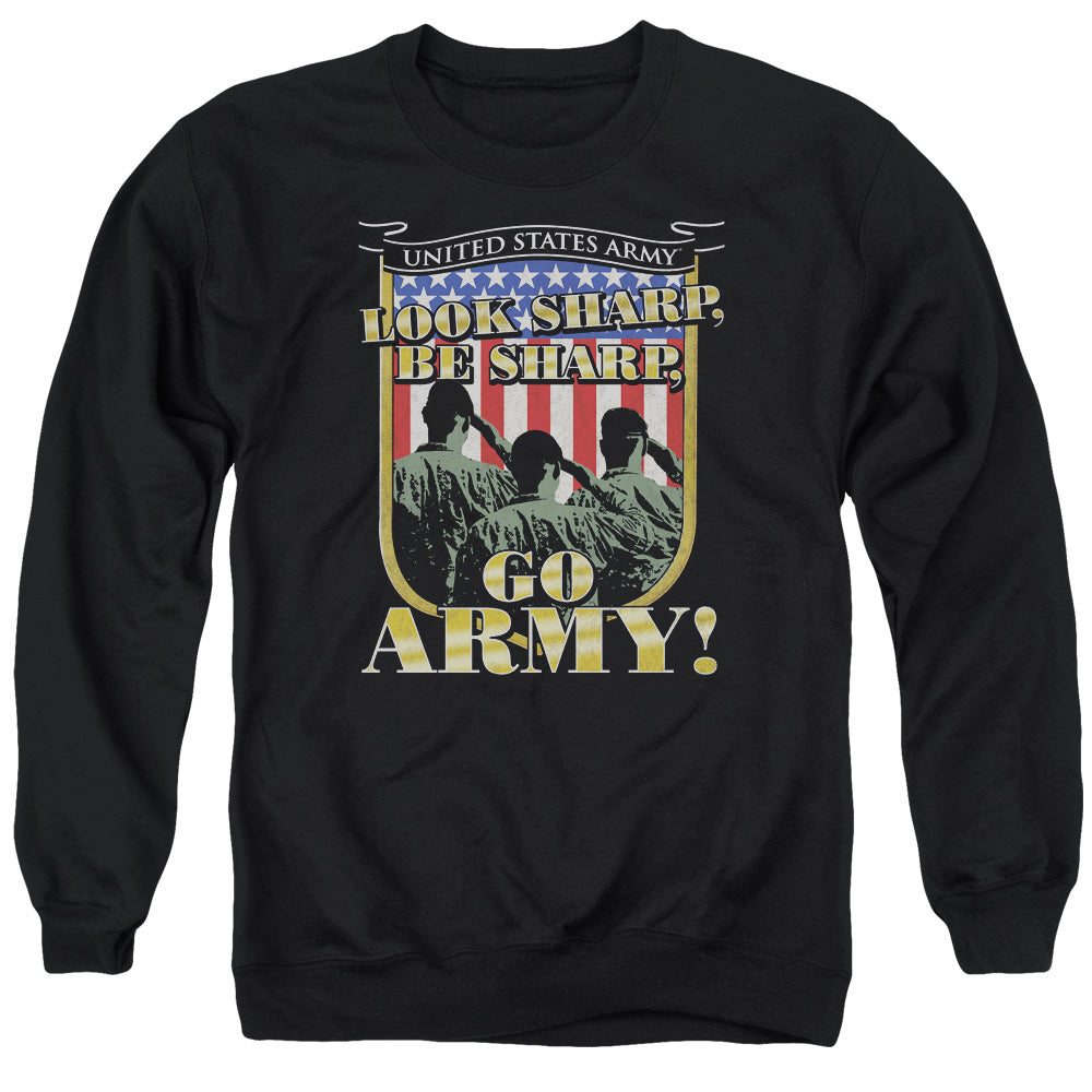 Army Go Army Mens Crewneck Sweatshirt Black