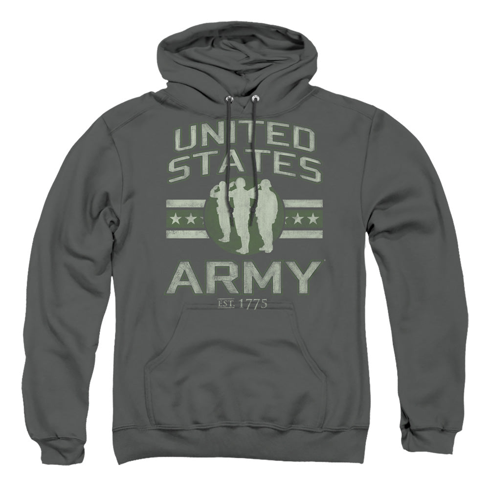 Army United States Army Mens Hoodie Charcoal Officially Licensed