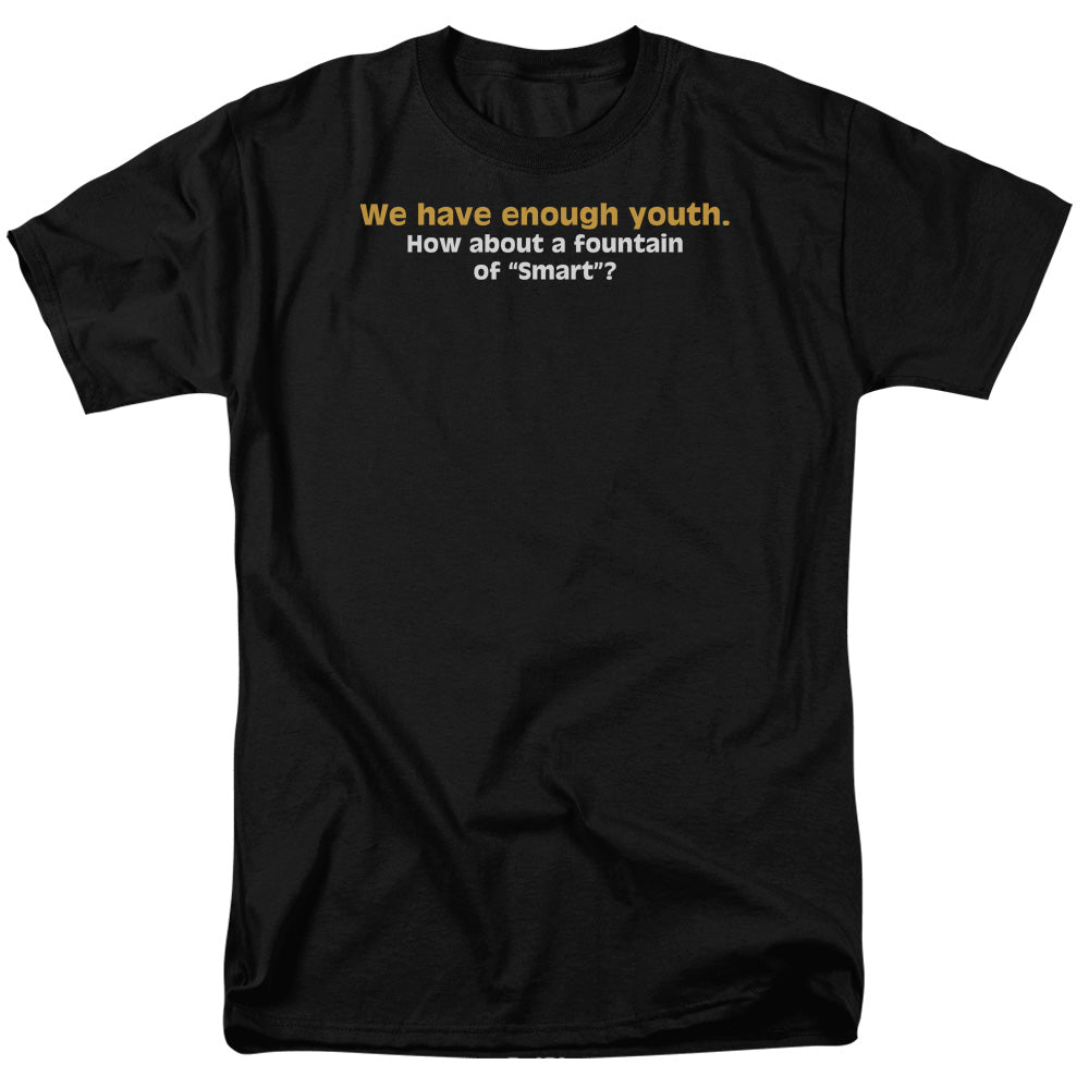 Fountain Of Smart Mens T Shirt Black Officially Licensed