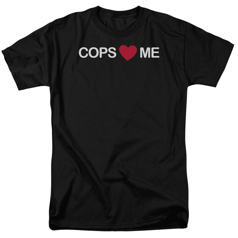 Cops Love Me Mens T Shirt Black Officially Licensed