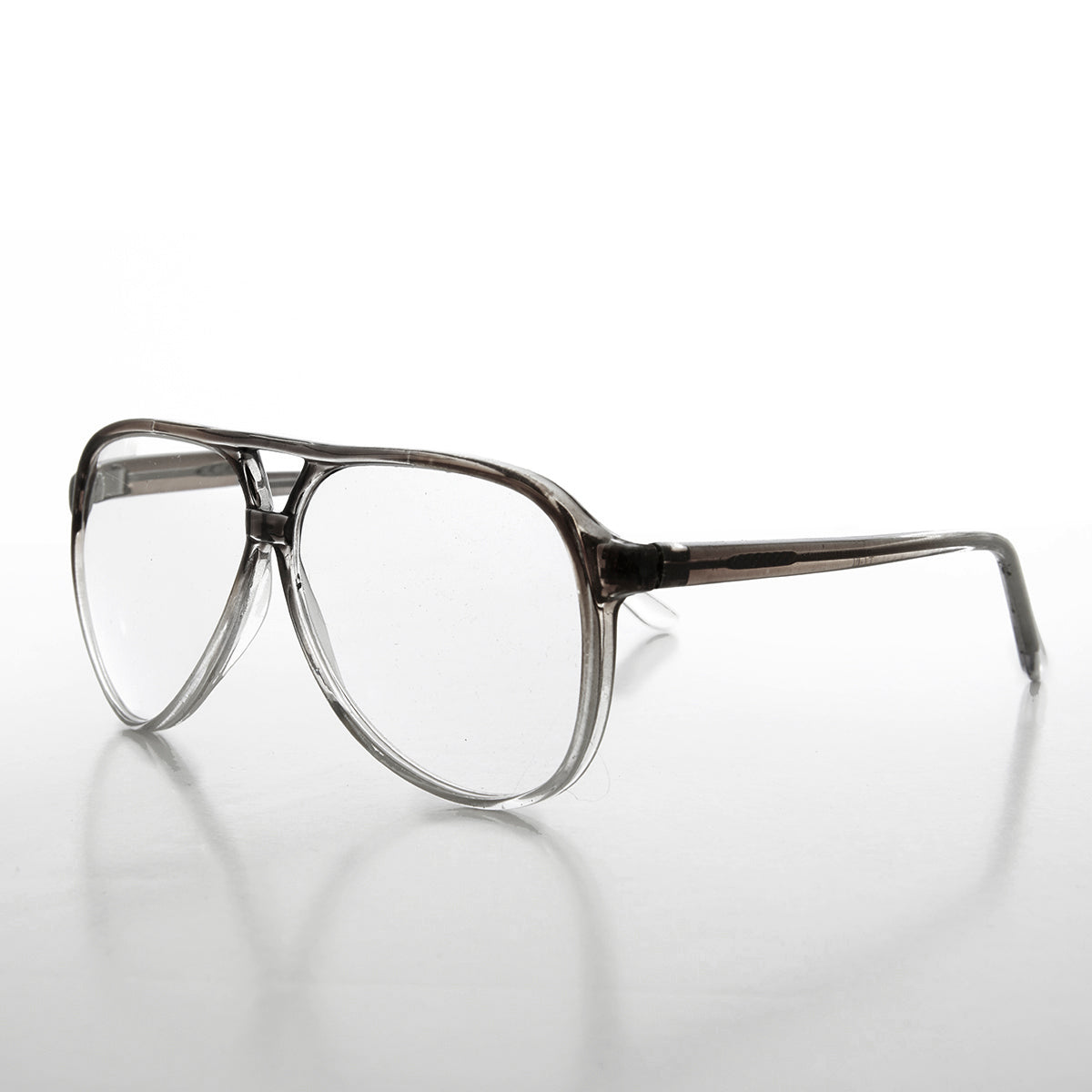 Retro Clear Lens Pilot Glasses - Atlas