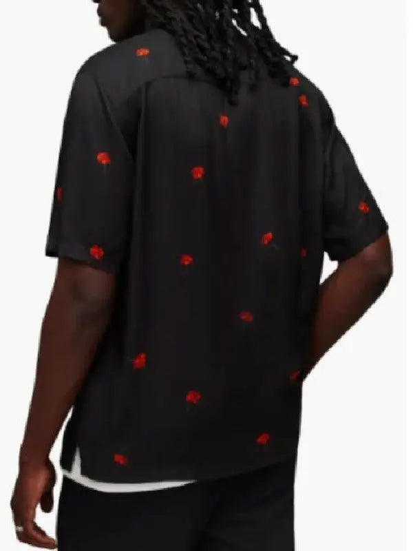 Hot Ones S27 Aaron Paul Poppies Floral Print Shirt