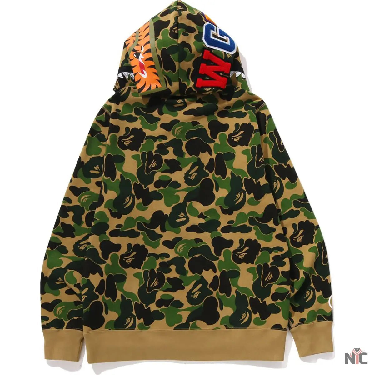 Abc Camo Crystal Stone Shark Full Zip Hoodie Mens
