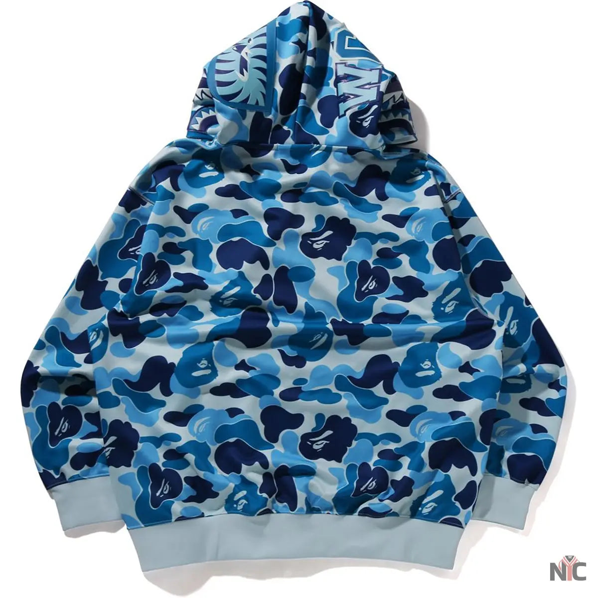 Abc Camo Polyester Relaxed Fit Shark Full Zip Hoodie M