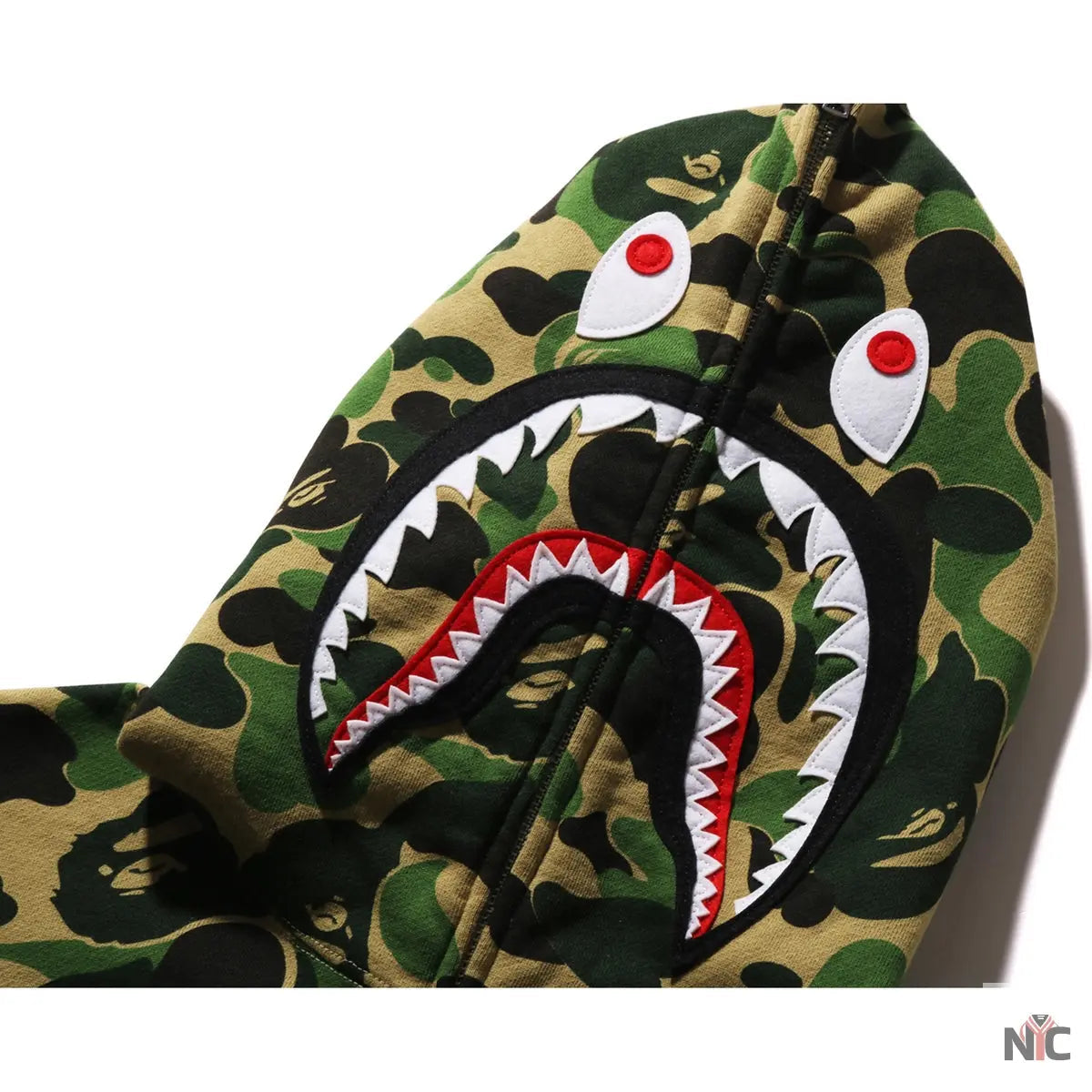 Abc Camo Shark Full Zip Hoodie Mens