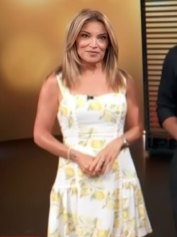 Access Daily Kit Hoover White Lemon Print Mini Dress