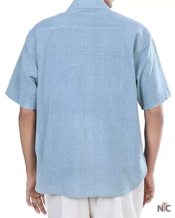Access Hollywood Scott Evans Blue Floral Shirt