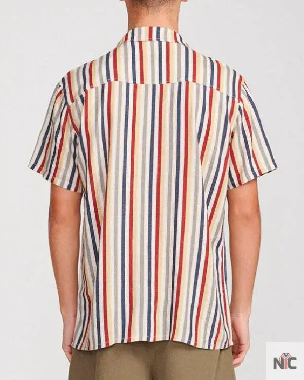 Access Hollywood Scott Evans Striped Short Sleeve Shirt