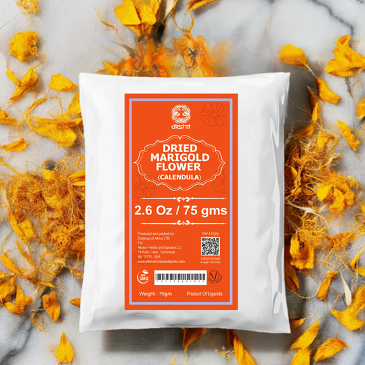 Dried Marigold Calendula flowers, Calendula Tea, 2.6oz I Calendula Officinalis | Caléndula pétalos I Akshit Pétales de Souci Bio | Flor De Calendula