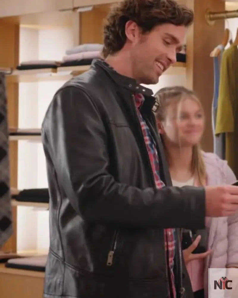 Alec Santos Unwrapping Christmas Tina’s Miracle Black Jacket