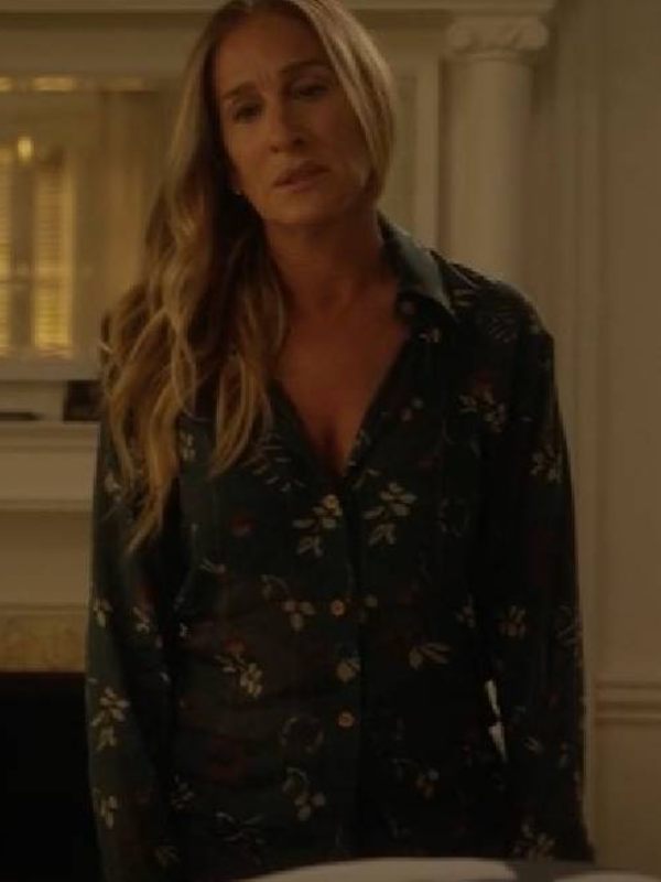 And Just Like That Sarah Jessica Floral Shirt