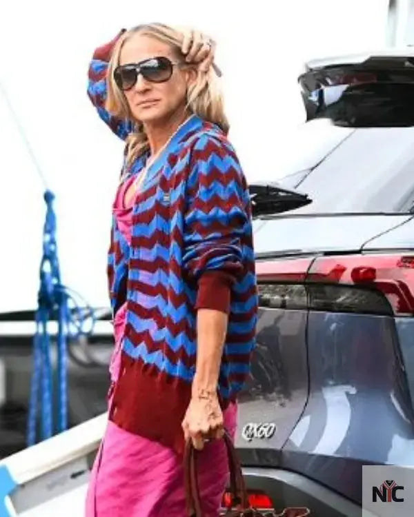 And Just Like That Sarah Jessica Parker Chevron Sweater