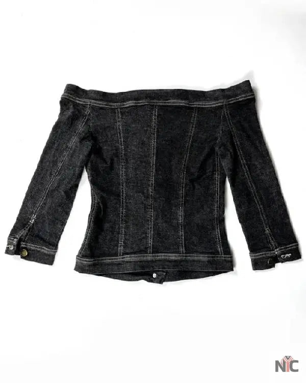 And Just Like That Sarah Jessica Parker Denim Off The Shoulders Top