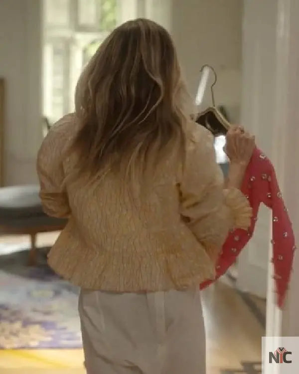 And Just Like That Sarah Jessica Parker Yellow Blouse