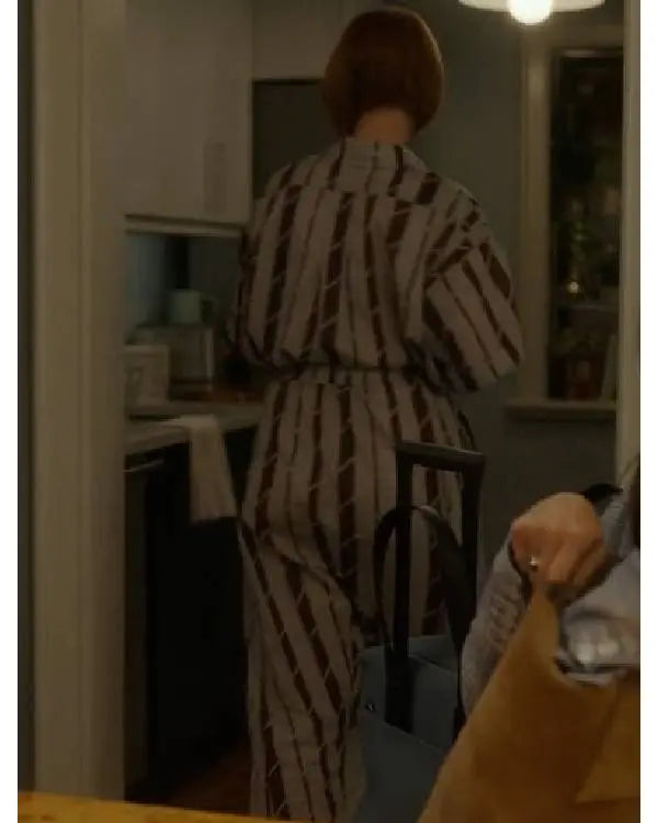 And Just Like That Cynthia Nixon Striped Jumpsuit
