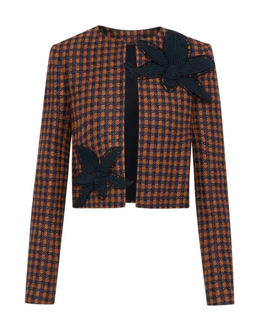 And Just Like That S03 Charlotte York Checked Orchid Jacket