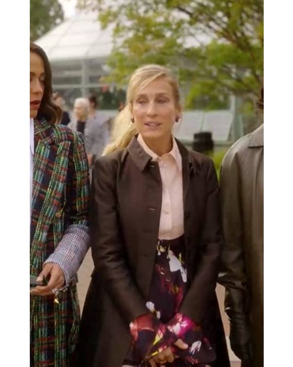 And Just Like That Sarah Jessica Brown Coat