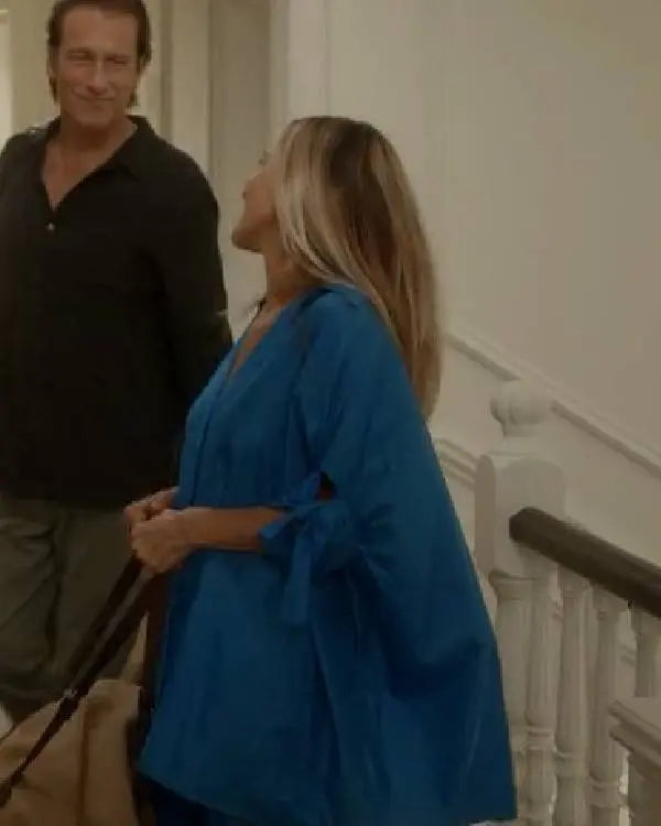 And Just Like That Sarah Jessica Parker Blue Shirt Dresses