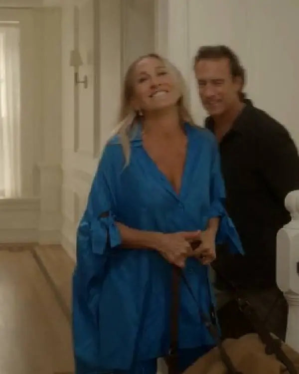 And Just Like That Sarah Jessica Parker Blue Shirt Dresses