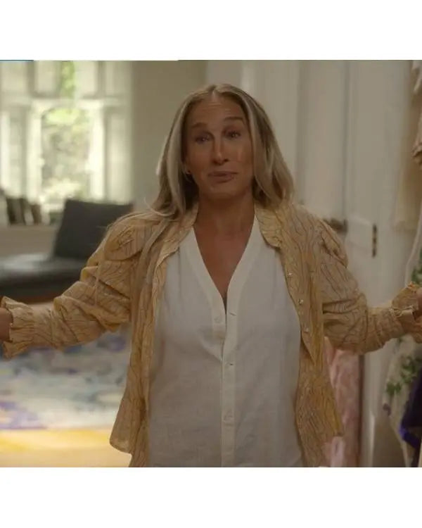 And Just Like That Sarah Jessica Parker Yellow Blouse