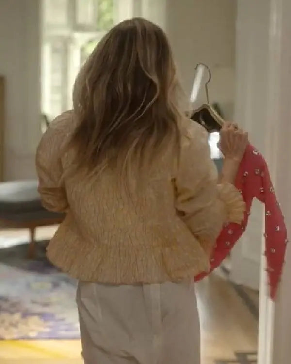And Just Like That Sarah Jessica Parker Yellow Blouse