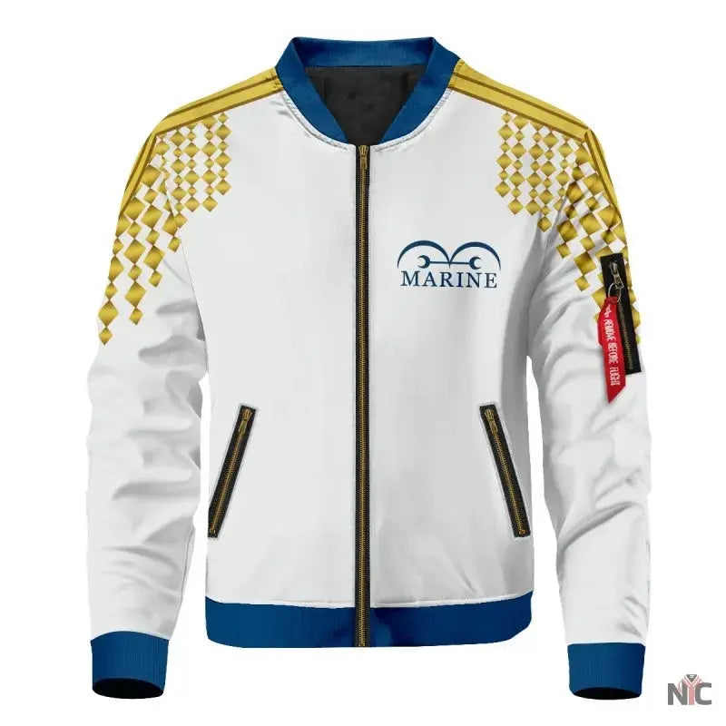 Anime One Piece Marine Bomber Jacket