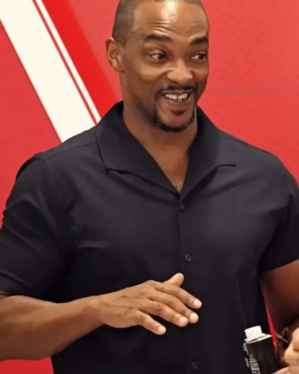 Anthony Mackie Hungary F1 Grand Prix 2025 Ferrari Shirt