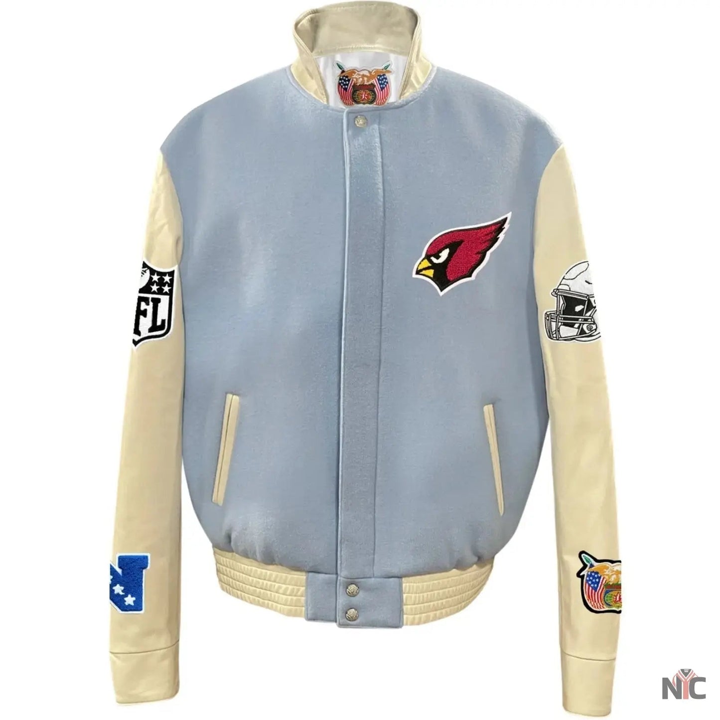 Arizona Cardinals Jeff Hamilton Wool and Leather Jacket
