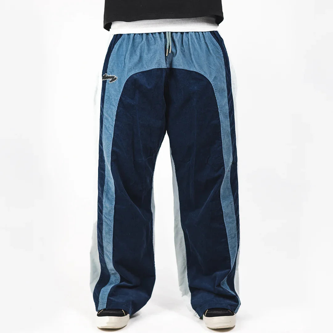 "RADIANT AURA" WIDE LEG SWEATS (COASTAL WAVES)